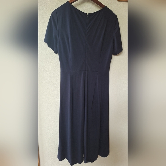 Nanette Lepore Womens Short Sleeve Knee-length Navy Dress. Size 10 - Picture 7 of 7